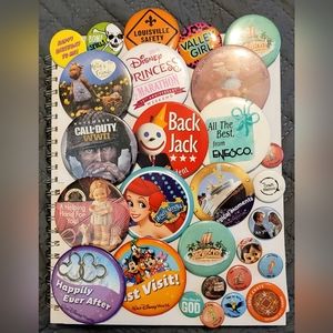 Vintage & Modern Pinback Button Bundle